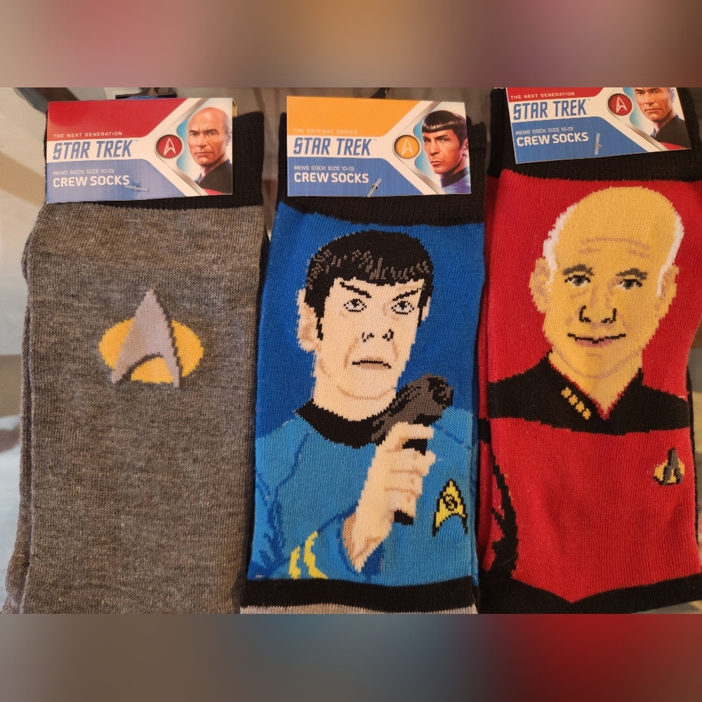 Star Trek Crew Men's Socks size 10-13